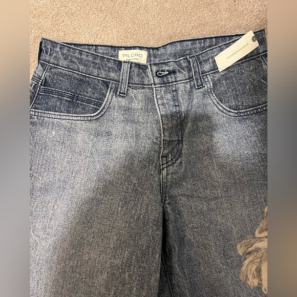 🎄🎅🏻 Anthropologie - Pilcro Low Rise Wide Leg Jeans, NWT, 27 - Picture 9 of 12